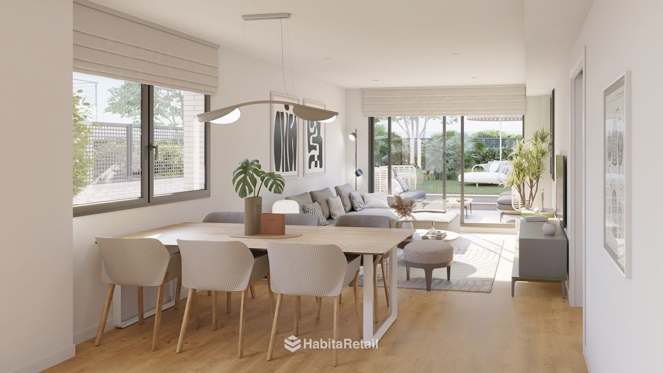 Salón comedor con salida al exterior