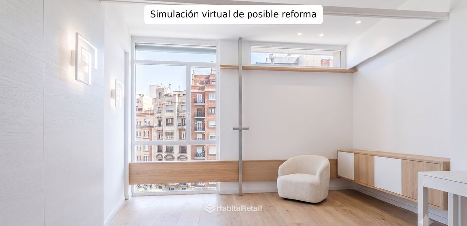 Simulación virtual de posible reforma: dormitorio