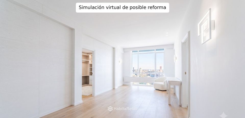 Simulación virtual de posible reforma: salón