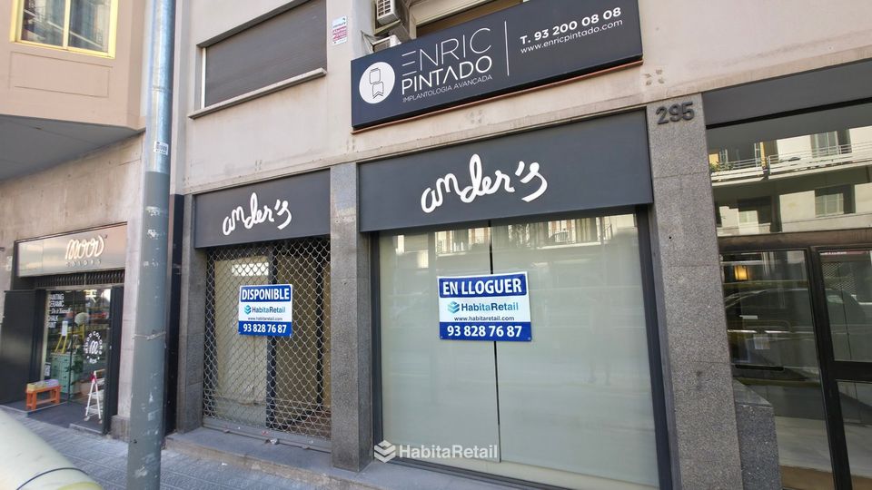 Local alquilado en Sant Gervasi-Galvany
